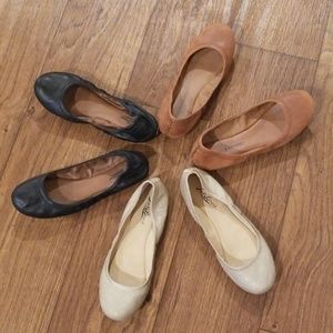3 Pair of Lucky Brand Emmie Flats